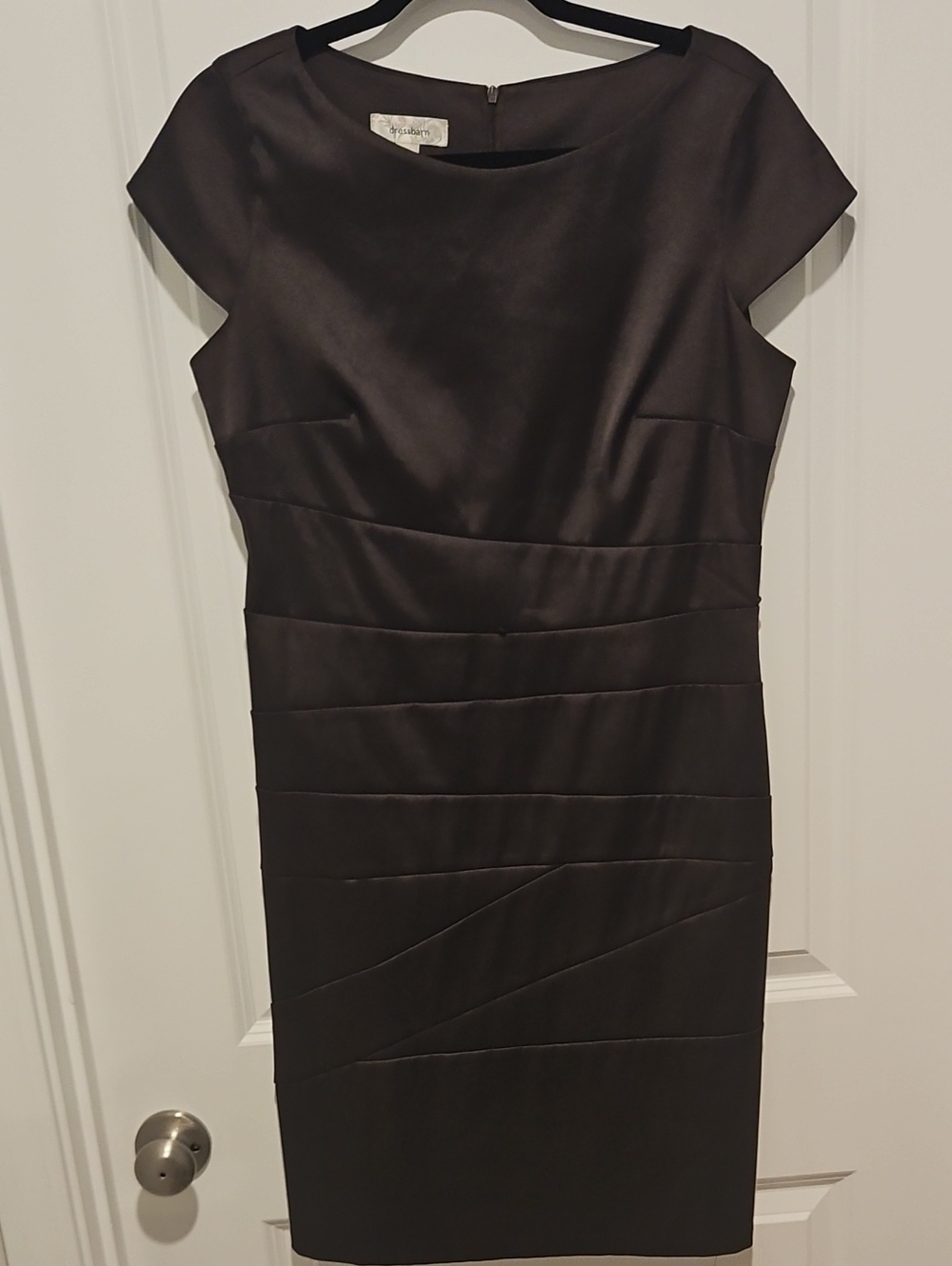 Dressbarn Midi Sheath Dress with Cap Sleeves